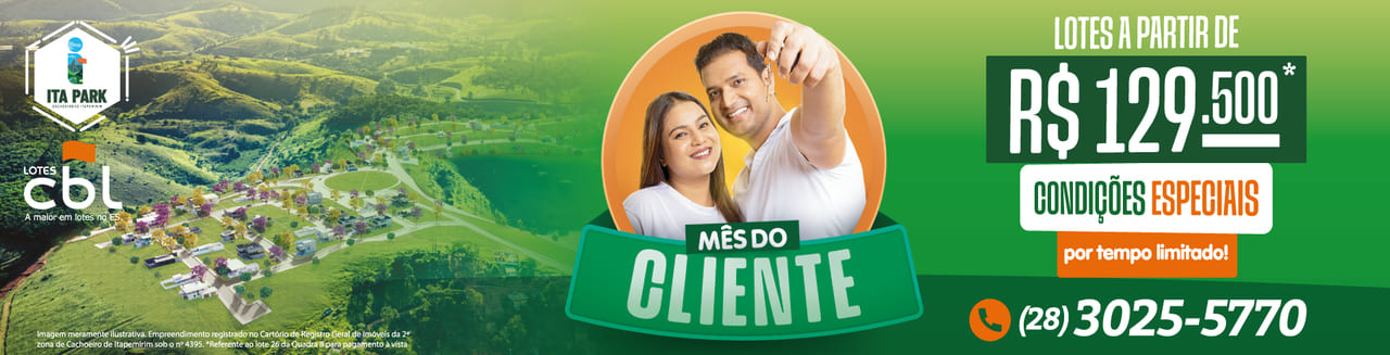 Lotes CBL - Ita Park - Mês Cliente Banner